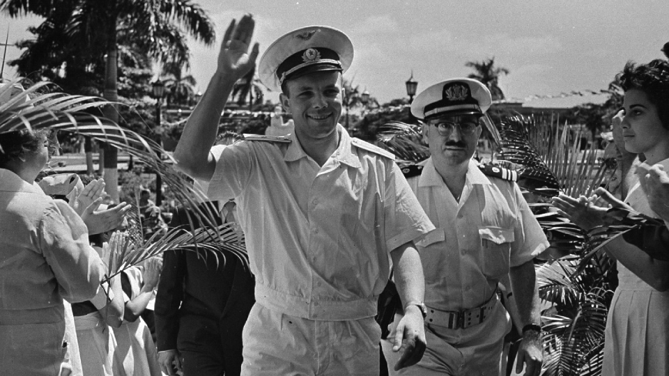 Гагарин на Кубе 