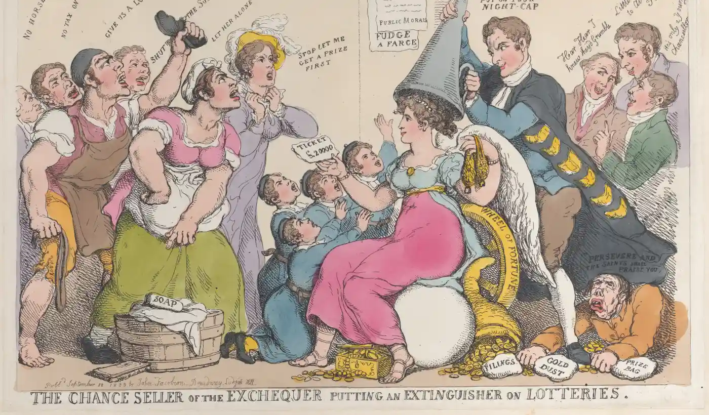 Американские лотереи - карикатура