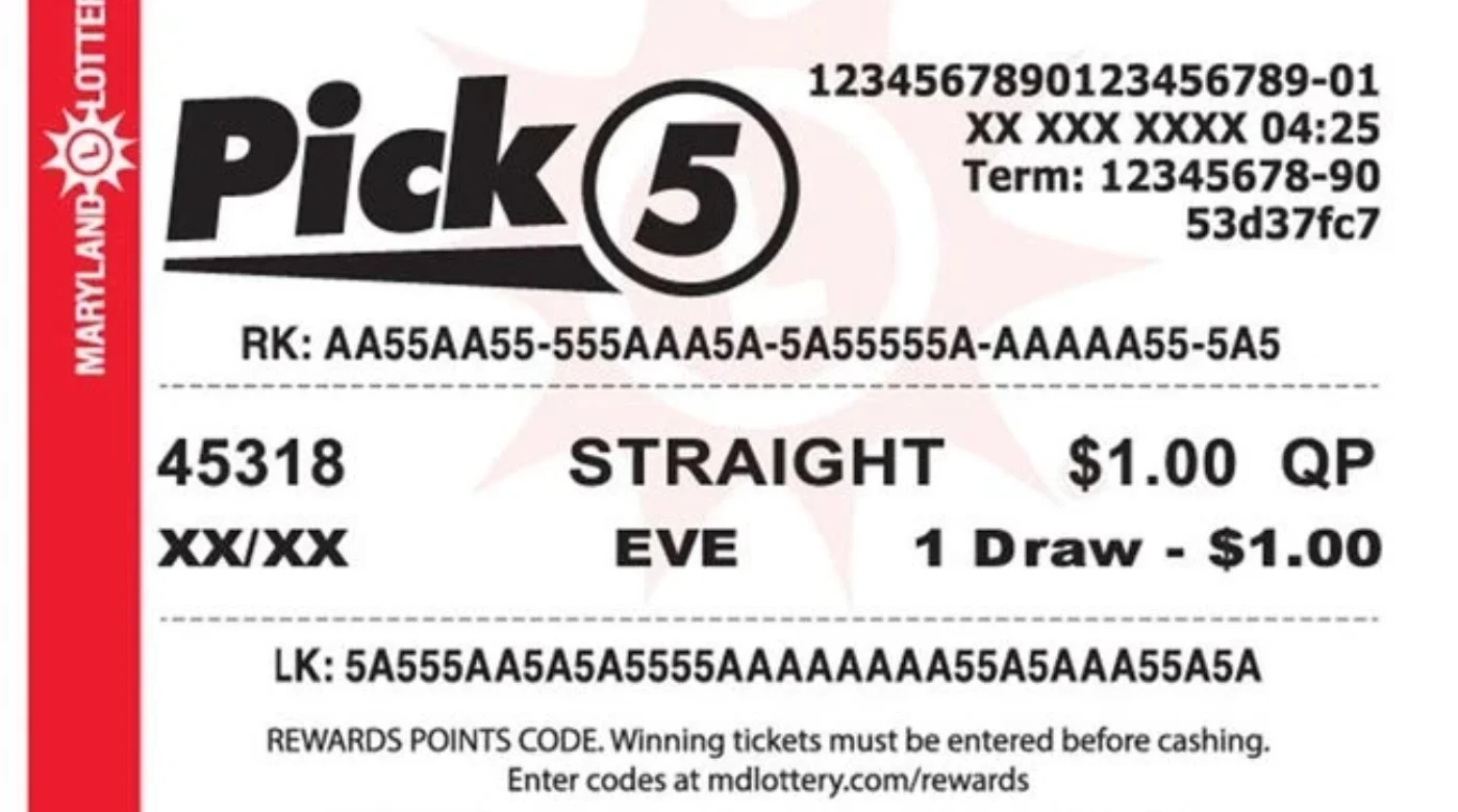 Билет лотереи Pick 5