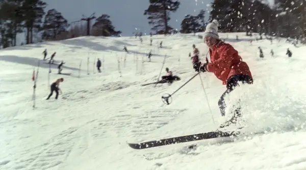 Горнолыжный спуск в Кабардино-Балкарии, 1968