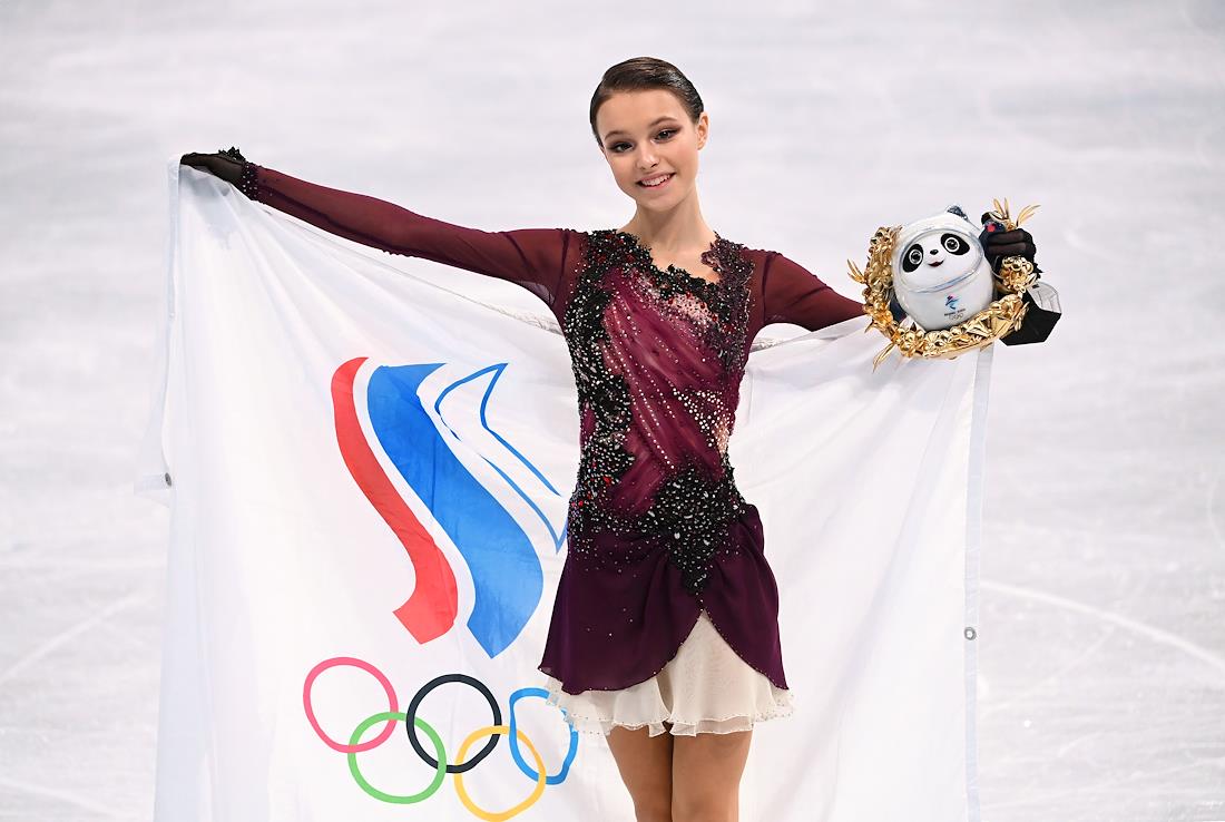 Олимпийская чемпионка по фигурному катанию Анна Щербакова