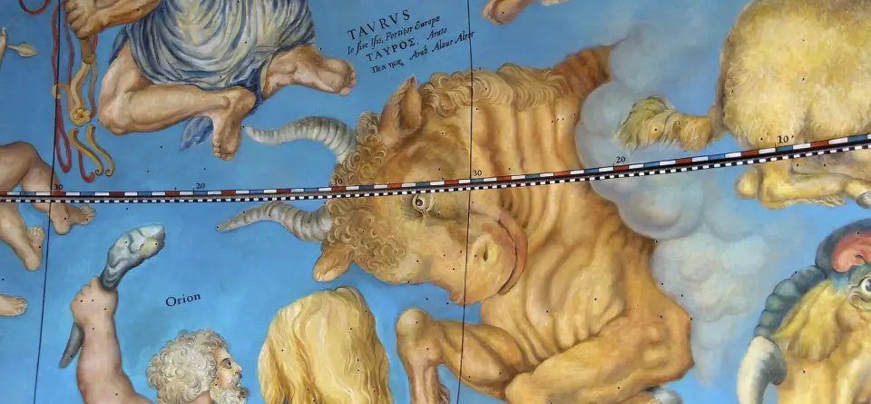 Фрагмент росписи Готторпского глобуса