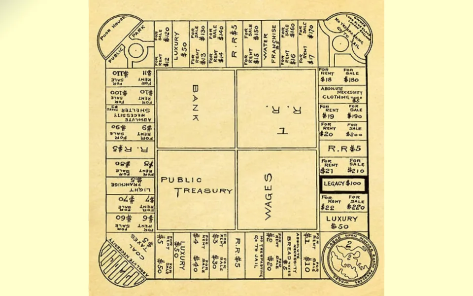 Оригинальная игра «Землевладелец», 1904 г. Оригинальная игра «Землевладелец», 1904 г.