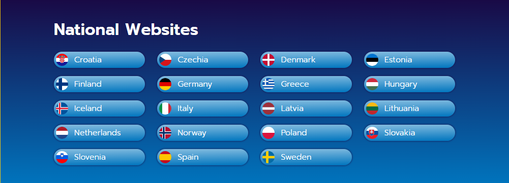 Страны-организаторы лотереи EuroJackpot