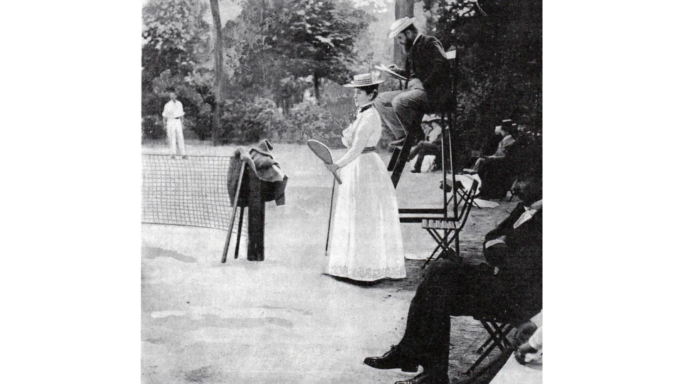 Турнир по теннису на Олимпиаде в Париже, 1900 г. Турнир по теннису на Олимпиаде в Париже, 1900 г.