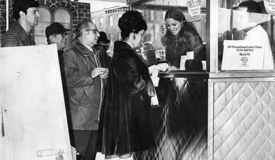 Покупка лотерейных билетов в Пенсильвании, 1971 год