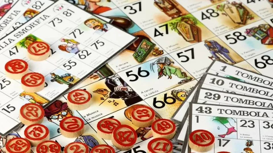 Поле для игры в неаполитанскую томболу