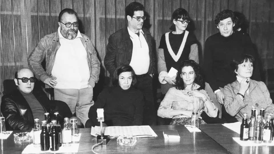 Режиссер Лариса Шепитько - крайняя справа. Берлинский кинофестиваль 1977 года