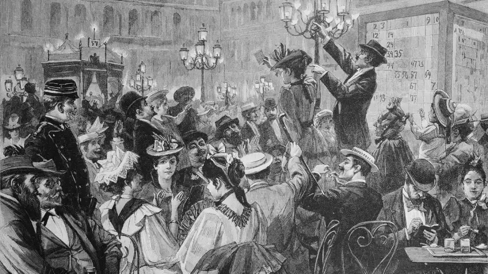 Игра в томболу на площади Сан-Марко в Венеции,1895 год